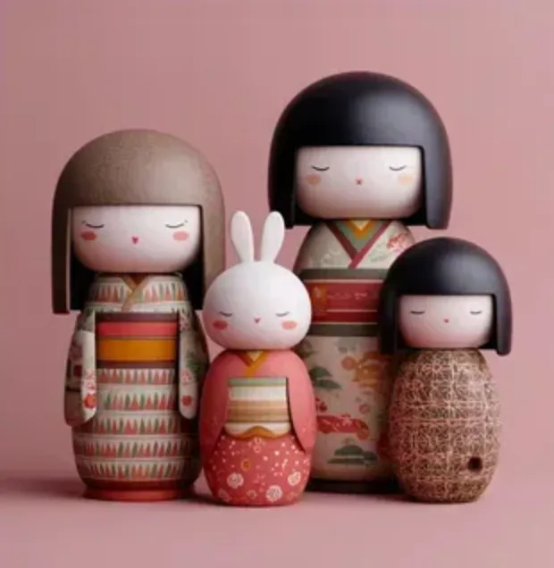 Japanese kokeshi doll