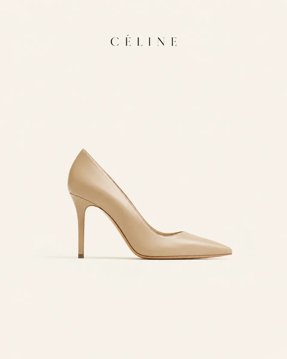 The shoe and the space around it stay unified under a single rendering.