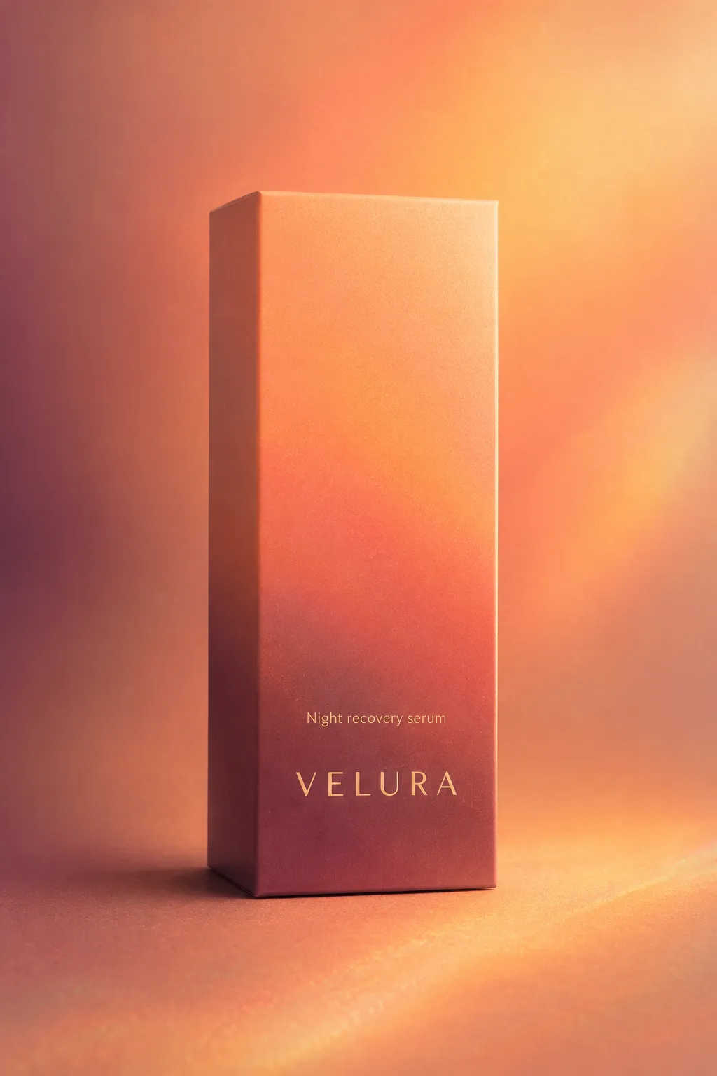 Two-thirds of the box left plain above the name — the glow itself is the front-face graphic, with no additional artwork layered over it.