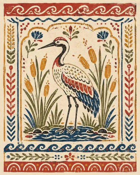 Elemental Folk Craft Print