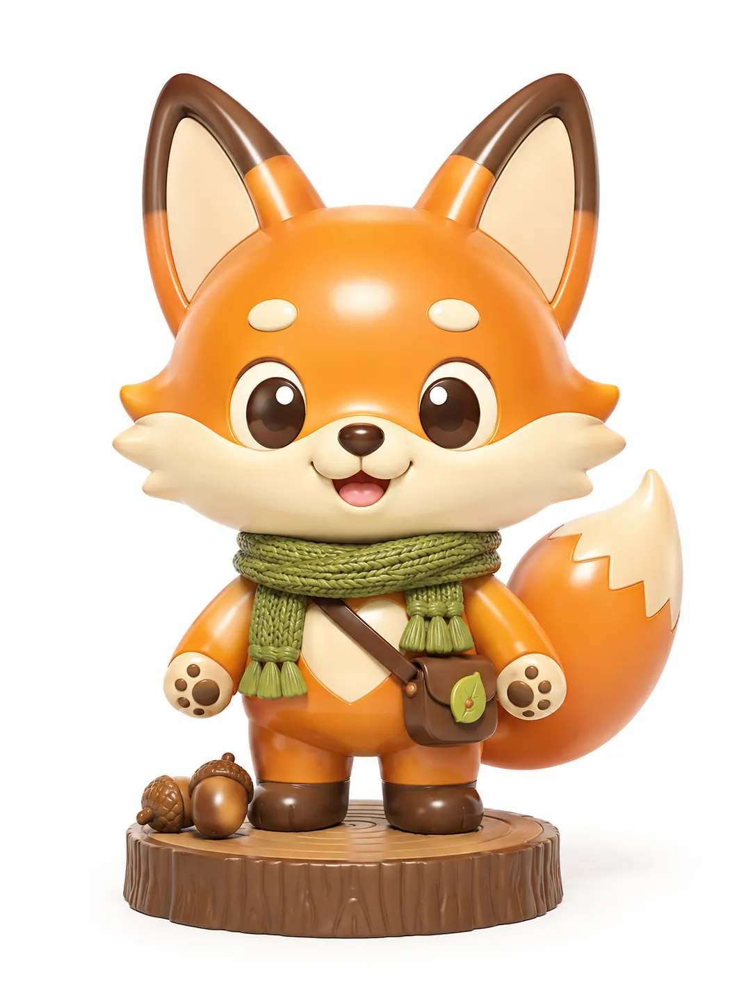 A fox character rendered in the collectible-toy look, framed as a hero product shot.