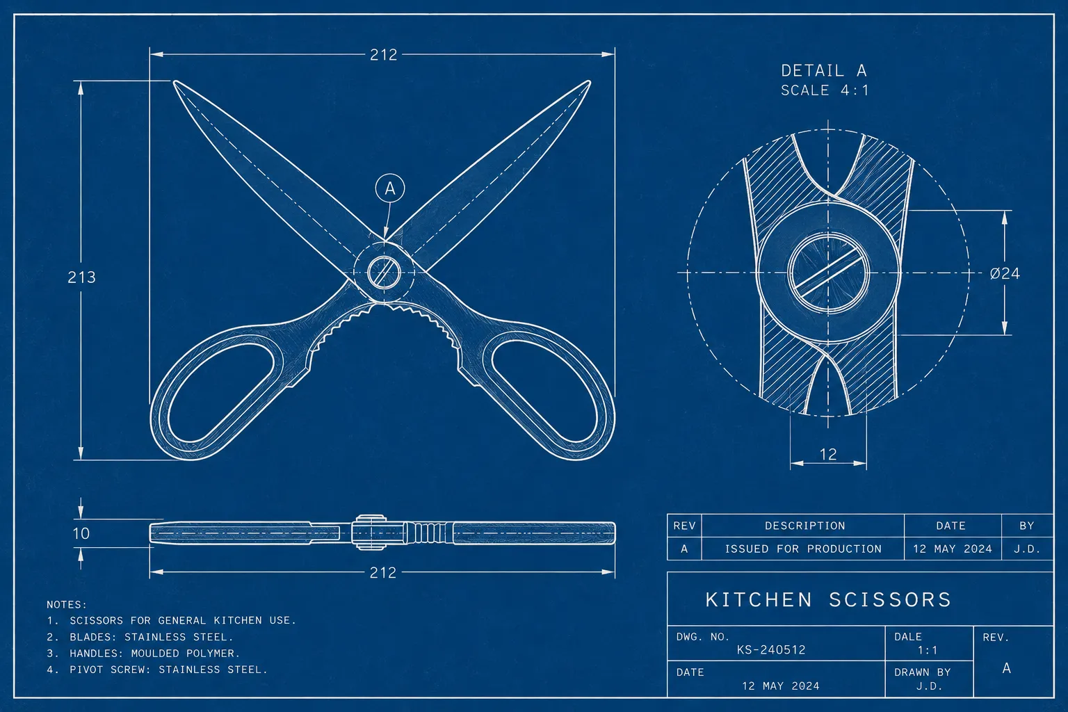 Dimension arrows and a keyed detail bubble arrive with the style.