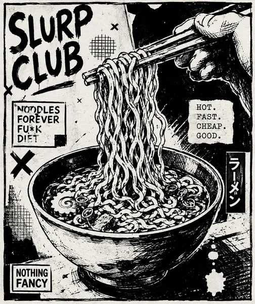 Photocopy Zine Linework