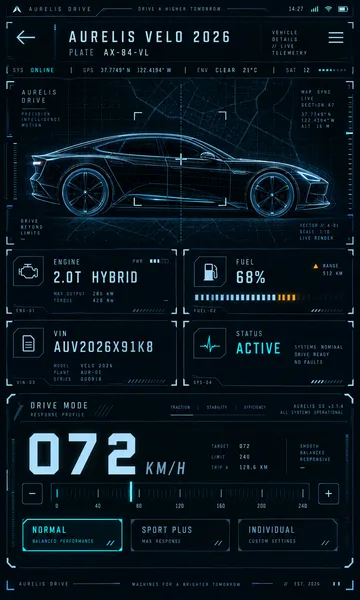 Sci-Fi HUD Console