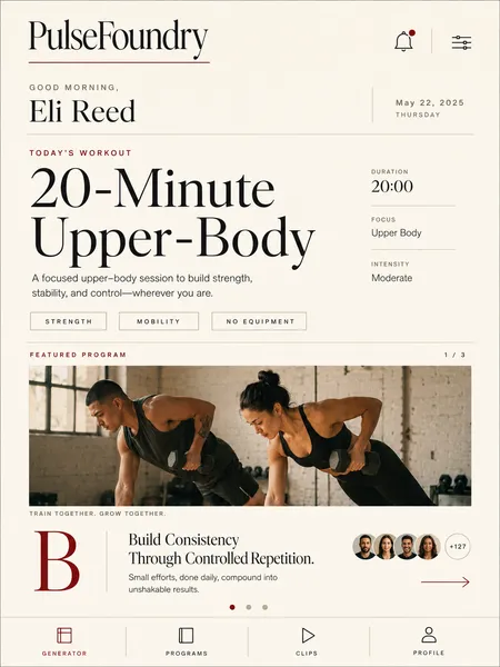 Editorial Magazine Interface