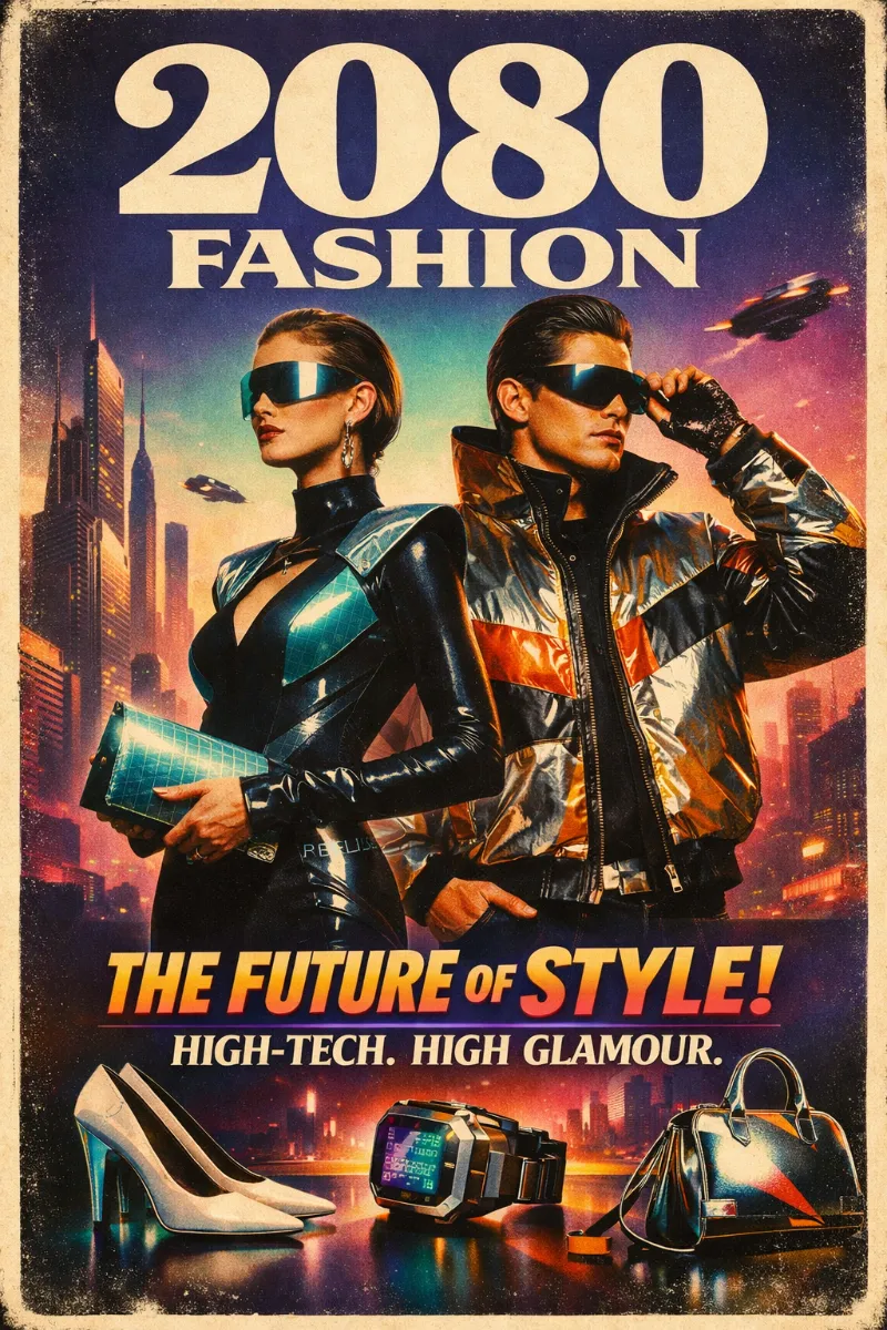 A 2080 Fashion advertisement , 2:3 bold,