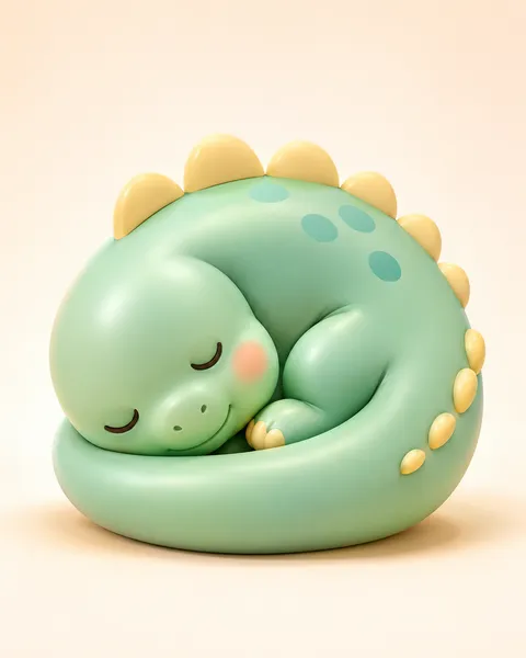 Squishy Inflated 3D Cartoon